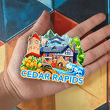 Refrigerator Magnet for Cedar Rapids Iowa USA  940