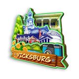 Refrigerator Magnet for Vicksburg Mississippi USA  1013