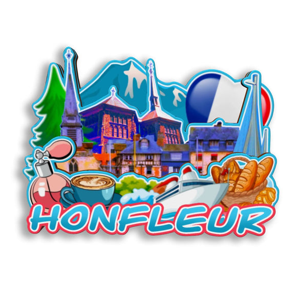 Refrigerator Magnet for Honfleur France  2632