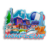 Refrigerator Magnet for Honfleur France  2632