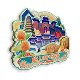 Refrigerator Magnet for Linfen, Shanxi, China  656
