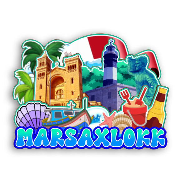 Refrigerator Magnet for Marsaxlokk Malta  2300