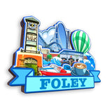 Kühlschrankmagnet für Foley Alabama USA 364