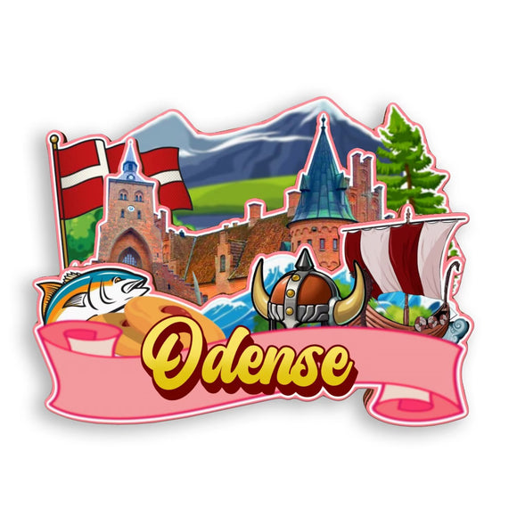 Kühlschrankmagnet für Odense Dänemark 2070