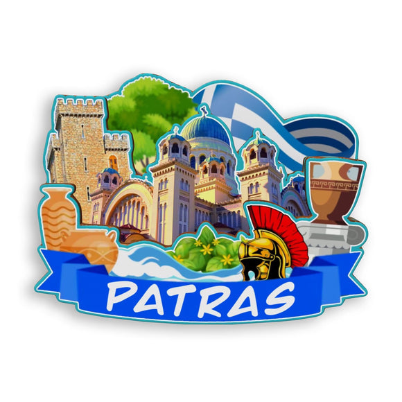 Refrigerator Magnet for Patras Greece  1737