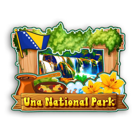 Refrigerator Magnet for Una National Park Bosnia and Herzegovina  2411