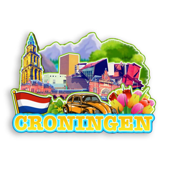 Refrigerator Magnet for Groningen Netherlands  1982