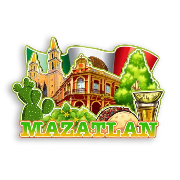 Refrigerator Magnet for Mazatlan Mexico  1803