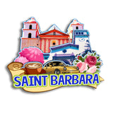 Refrigerator Magnet for Saint Barbara California USA  251