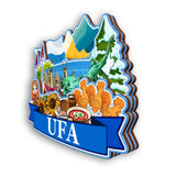 Refrigerator Magnet for Ufa Russia  2529