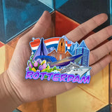 Refrigerator Magnet for Rotterdam Netherlands  1973