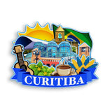 Refrigerator Magnet for Curitiba Brazil  1913