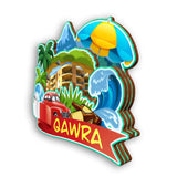 Refrigerator Magnet for Qawra Malta  2313