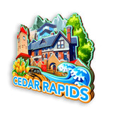 Refrigerator Magnet for Cedar Rapids Iowa USA  940