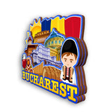 Refrigerator Magnet for Bucharest Romania  2316