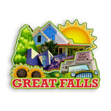 Refrigerator Magnet for Great Falls Montana USA  1031