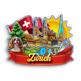 Kühlschrankmagnet für Zürich Schweiz 2029