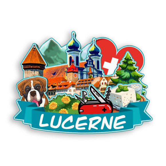Refrigerator Magnet for Lucerne Switzerland  2046