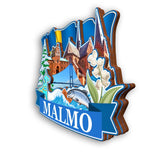 Refrigerator Magnet for Malmo Sweden  2164