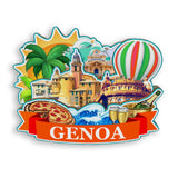 Kühlschrankmagnet für Genua, Italien 1280