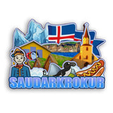 Refrigerator Magnet for Saudharkrokur Iceland  2265