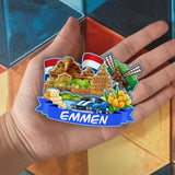 Магнит на холодильник для Эммена, Нидерланды, 2002