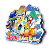 Refrigerator Magnet for Baidicheng and Qutang Gorge Scenic Area, Chongqing, China  12