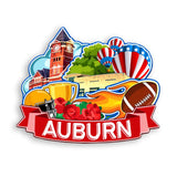 Kühlschrankmagnet für Auburn Alabama USA 358