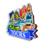 Refrigerator Magnet for Tours France  1338
