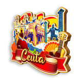 Refrigerator Magnet for Ceuta Spain  1538