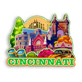 Refrigerator Magnet for Cincinnati Ohio USA  1099