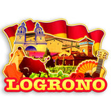 Refrigerator Magnet for Logrono Spain  1580