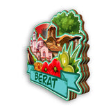 Refrigerator Magnet for Berat Albania  2460