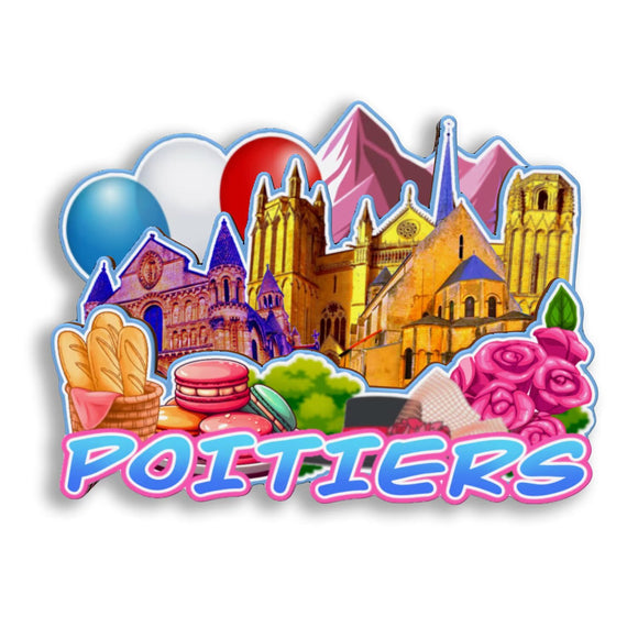 Refrigerator Magnet for Poitiers France  2628