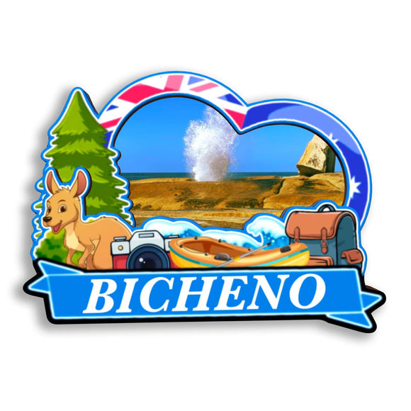 Refrigerator Magnet for Bicheno Australia  2717