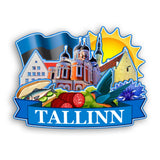 Refrigerator Magnet for Tallinn Estonia  2430