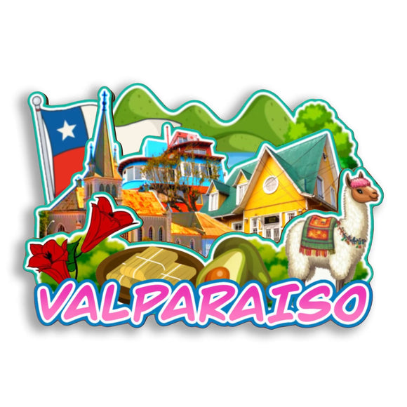 Refrigerator Magnet for Valparaiso Chile  2851