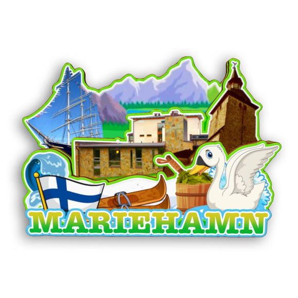 Refrigerator Magnet for Mariehamn Finland  2343