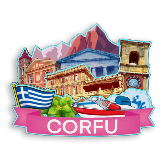 Refrigerator Magnet for Corfu Greece  1739