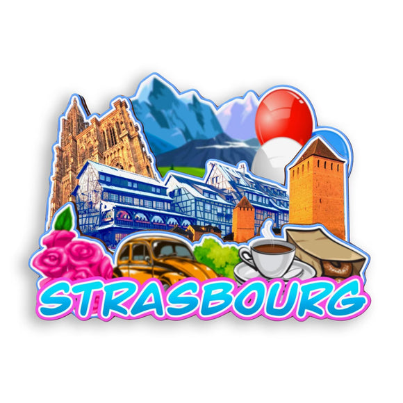 Refrigerator Magnet for Strasbourg France  1350