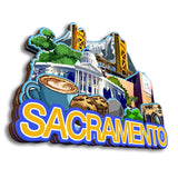 Kühlschrankmagnet für Sacramento, Kalifornien, USA 231
