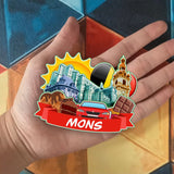 Refrigerator Magnet for Mons Belgium  2012