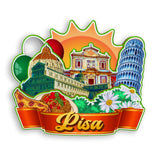 Kühlschrankmagnet für Pisa, Italien 1293