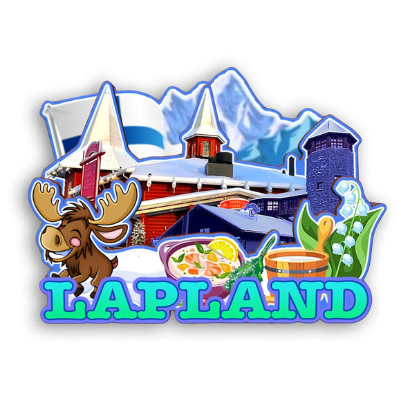 Refrigerator Magnet for Lapland Finland  2351