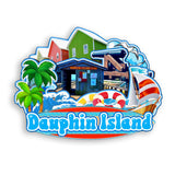Kühlschrankmagnet für Dauphin Island Alabama USA 345
