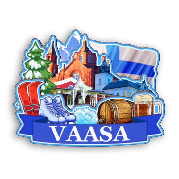 Refrigerator Magnet for Vaasa Finland  2350