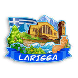 Refrigerator Magnet for Larissa Greece  1746