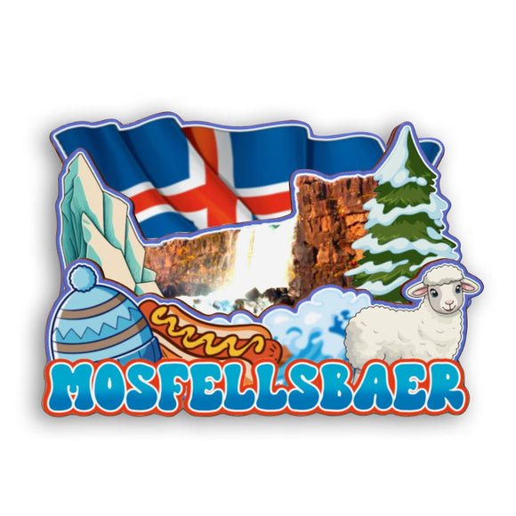 Refrigerator Magnet for Mostellsbaer Iceland  2262