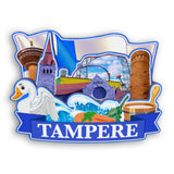 Refrigerator Magnet for Tampere Finland  2342