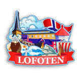 Kühlschrankmagnet für Lofoten Norwegen 2290